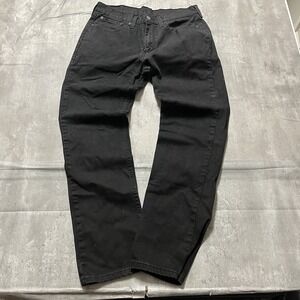 Levi's 514 Straight Leg Jeans Mens 34x32 Black Regular Fit